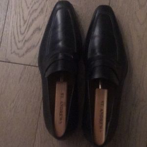 Magnanni Black penny loafers (worn once)